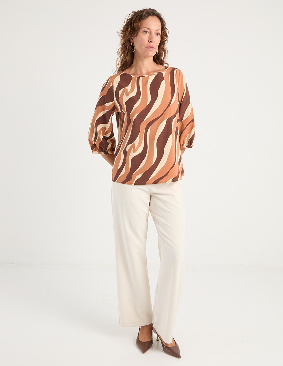 Blusa manga 3/4 para mujer 8