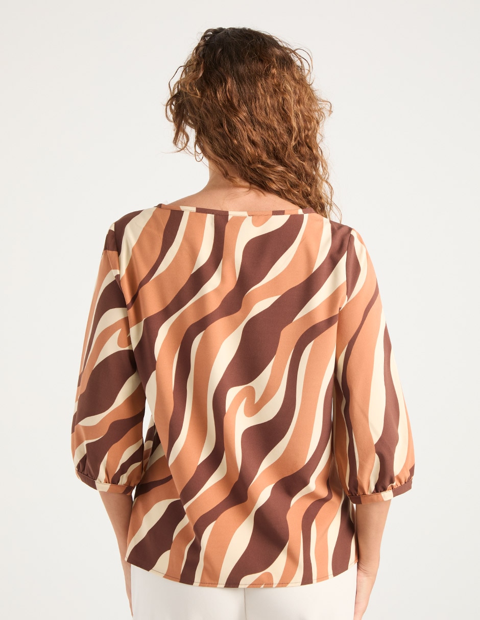 Blusa manga 3/4 para mujer 11