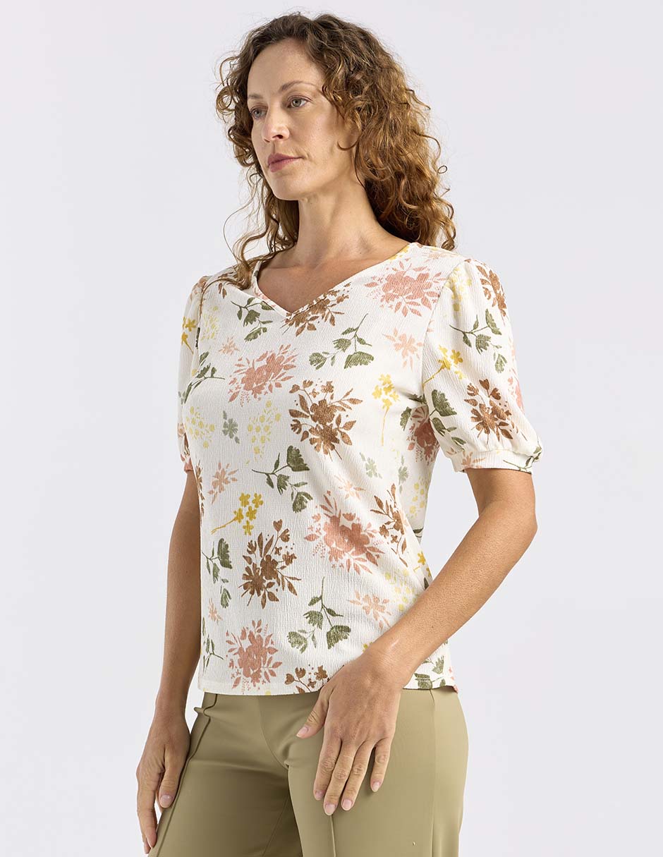 Blusa La Mode manga corta para mujer