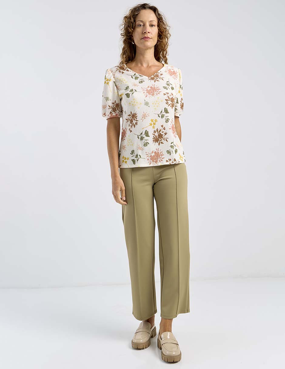 Blusa La Mode manga corta para mujer