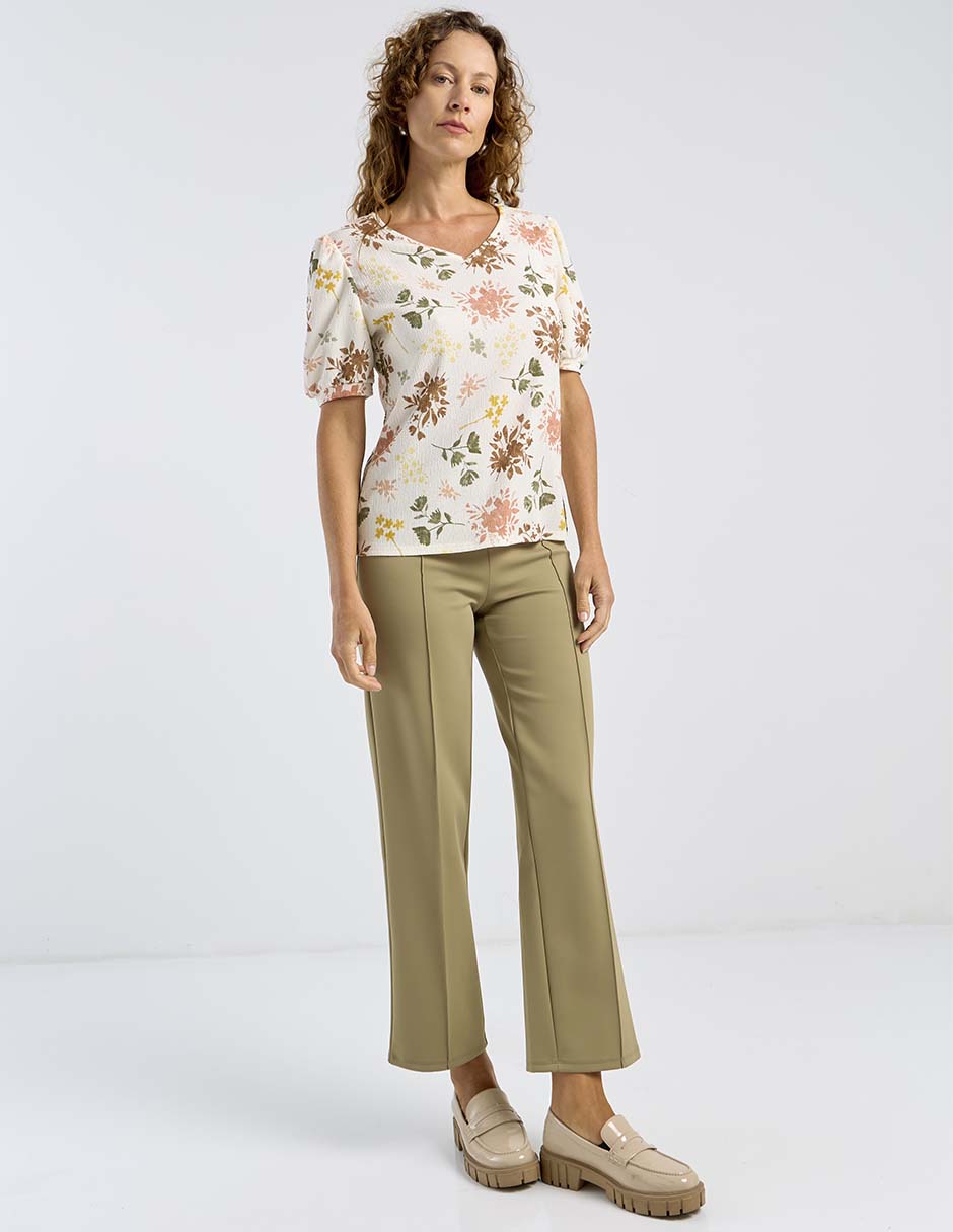 Blusa La Mode manga corta para mujer