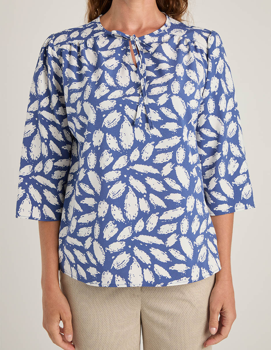 Blusa La Mode manga 3/4 para mujer