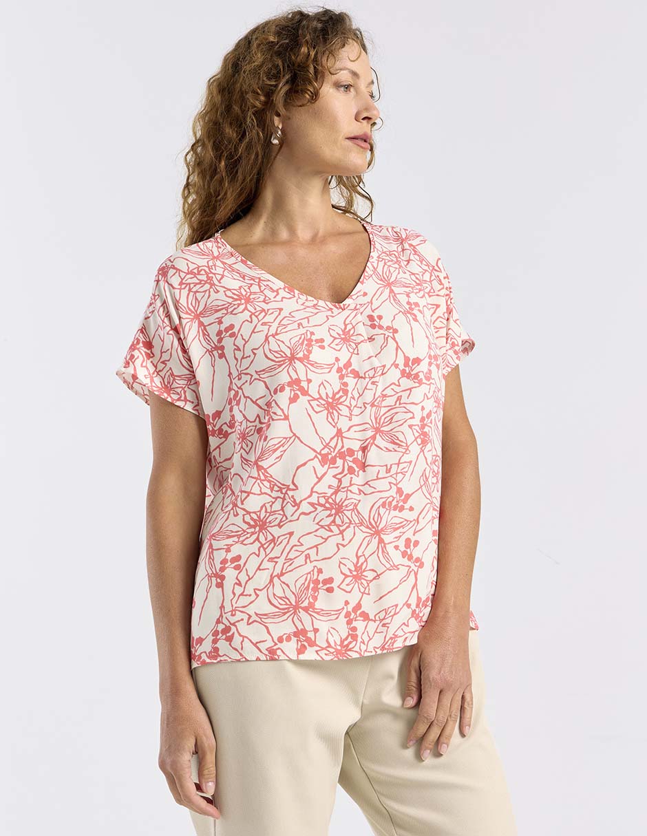 Blusa manga corta para mujer 1