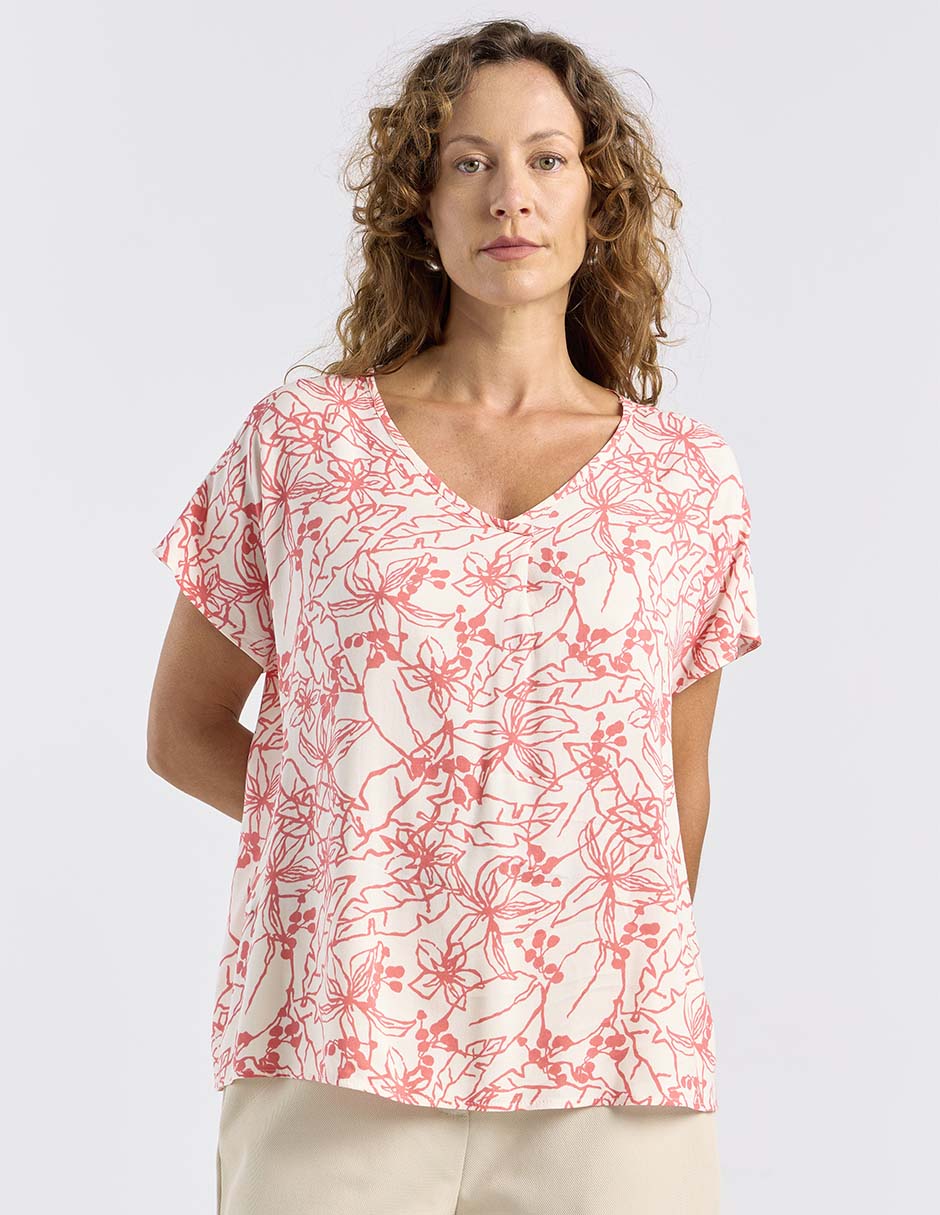 Blusa manga corta para mujer 7