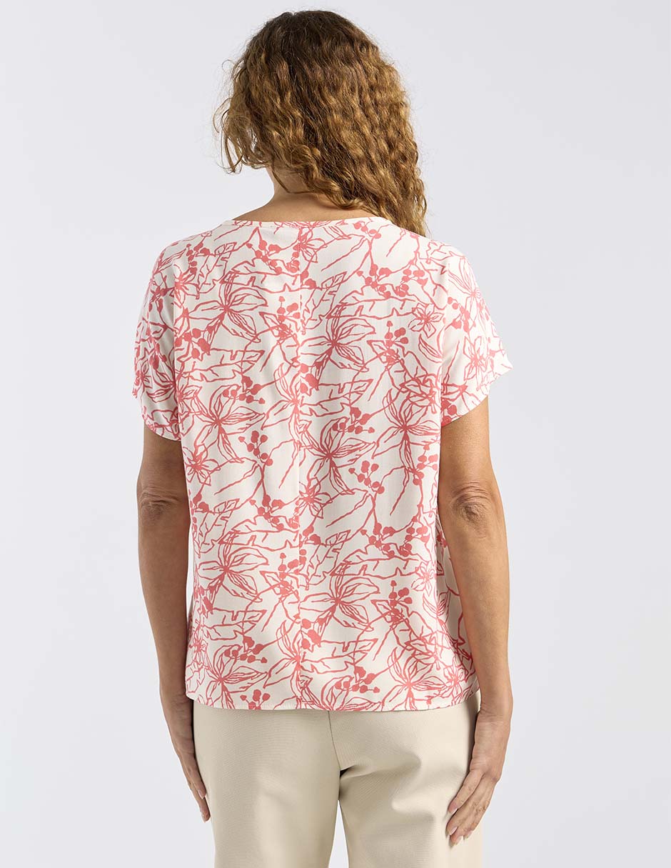 Blusa manga corta para mujer 11