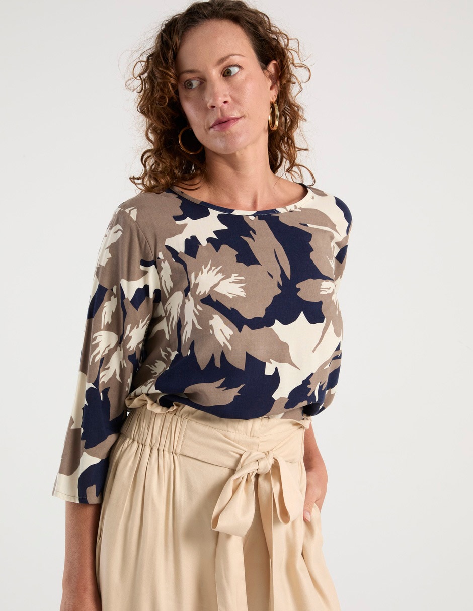 Blusa manga 3/4 para mujer 8