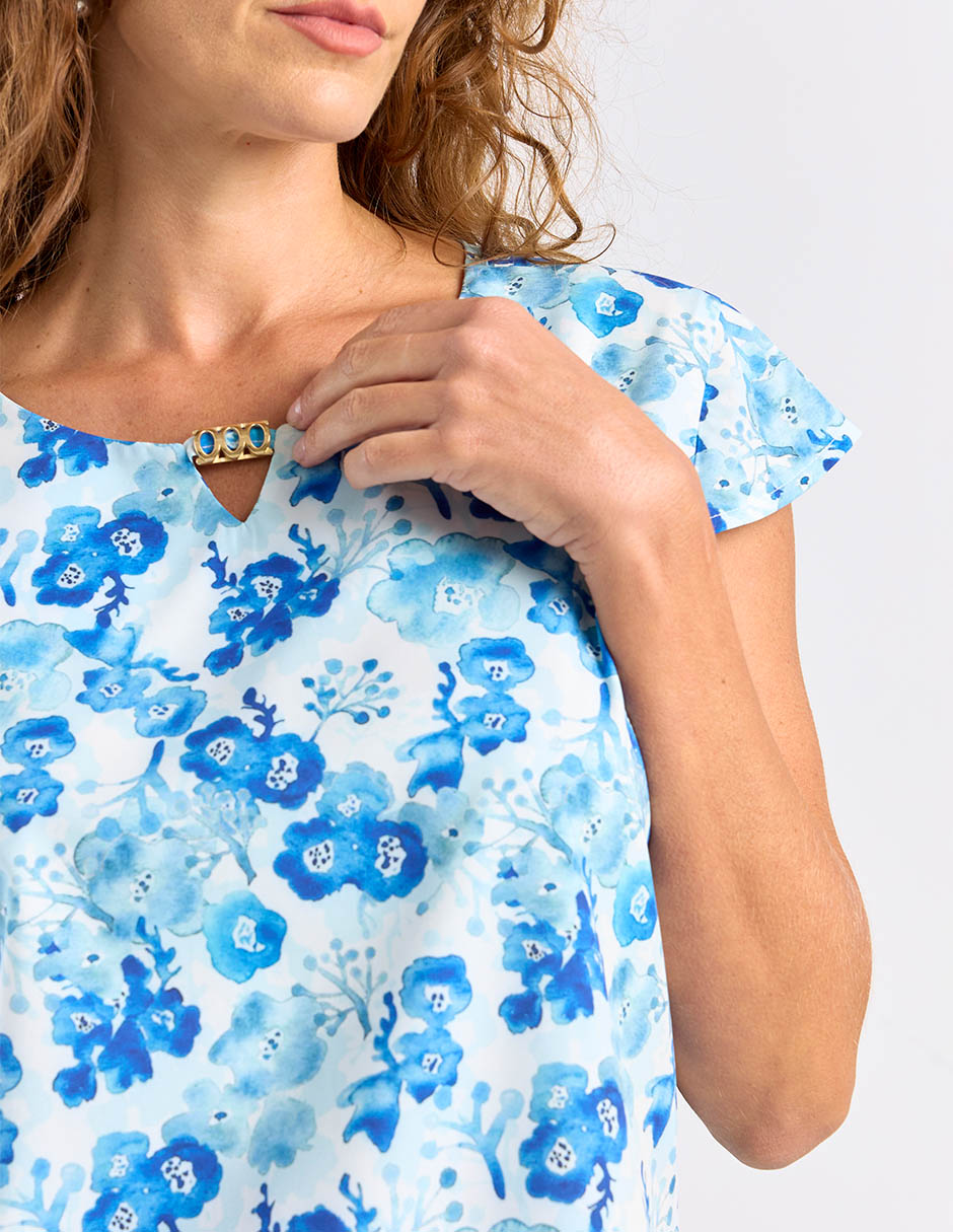Blusa manga corta para mujer 9