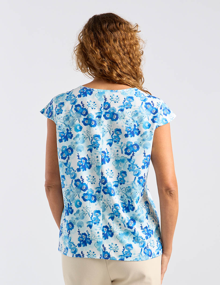 Blusa manga corta para mujer 11
