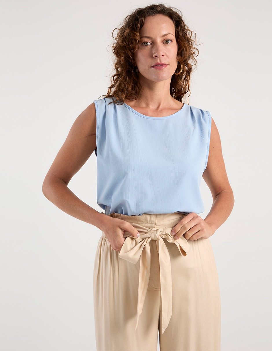Blusa manga corta para mujer 8
