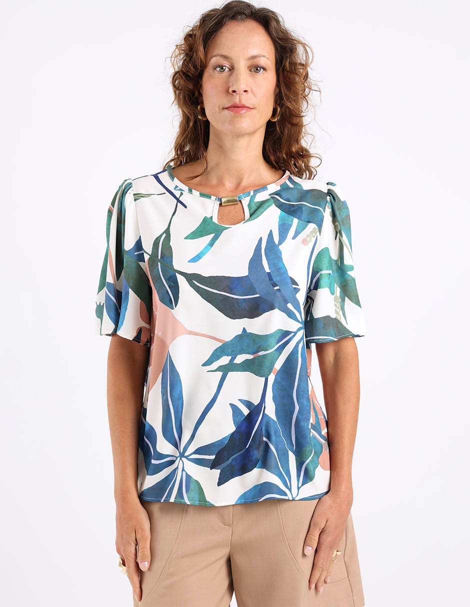 Blusa manga corta para mujer 1