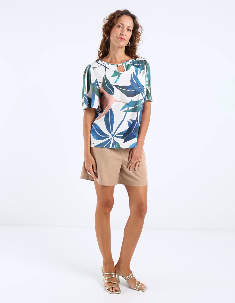 Blusa manga corta para mujer 8