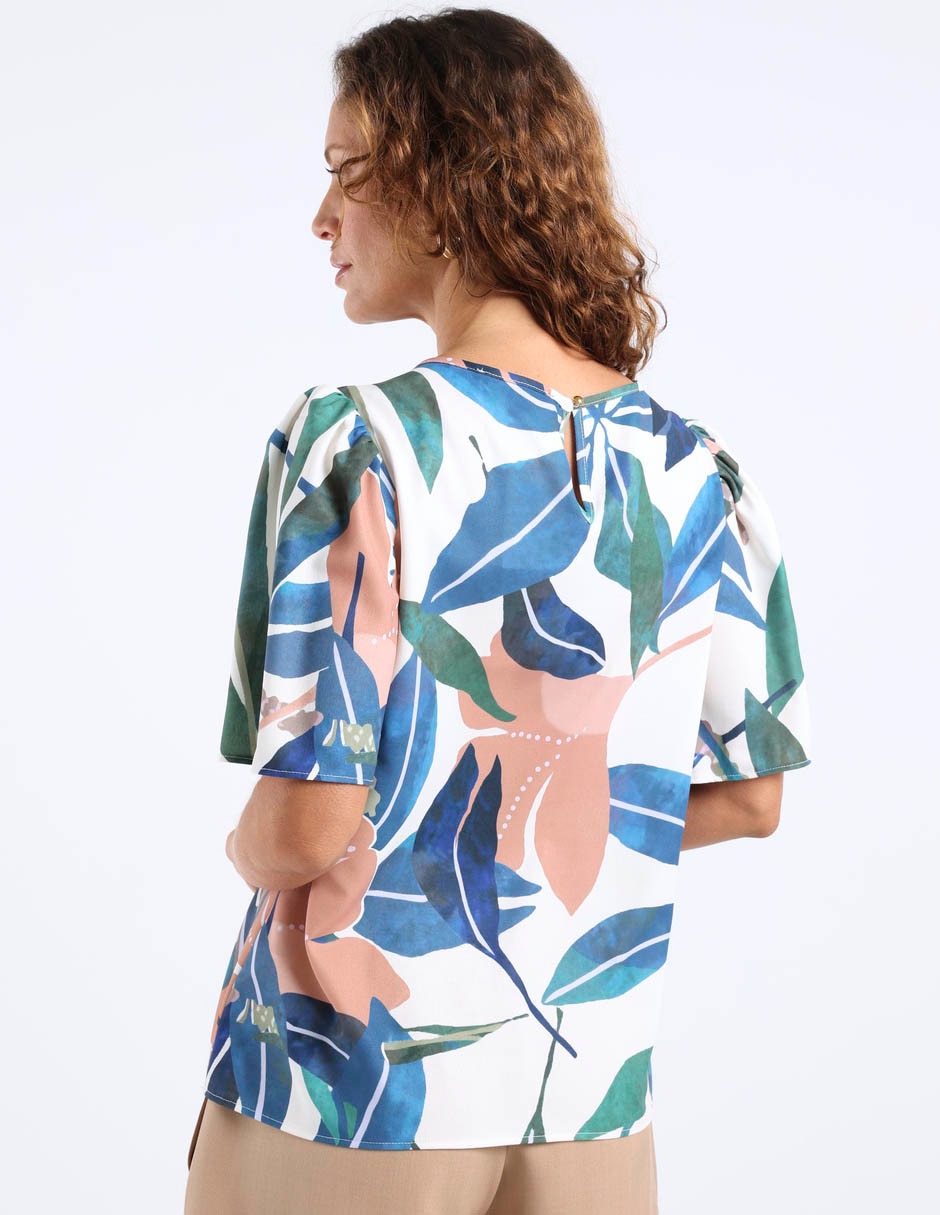 Blusa manga corta para mujer 11