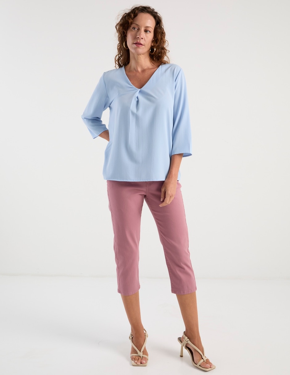 Blusa manga 3/4 para mujer 9
