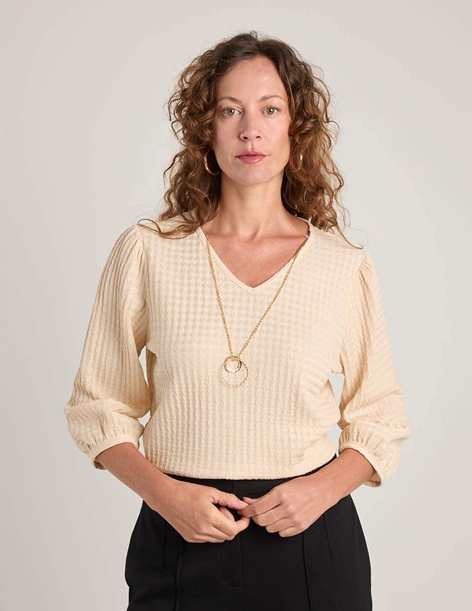 Blusa manga 3/4 para mujer 1