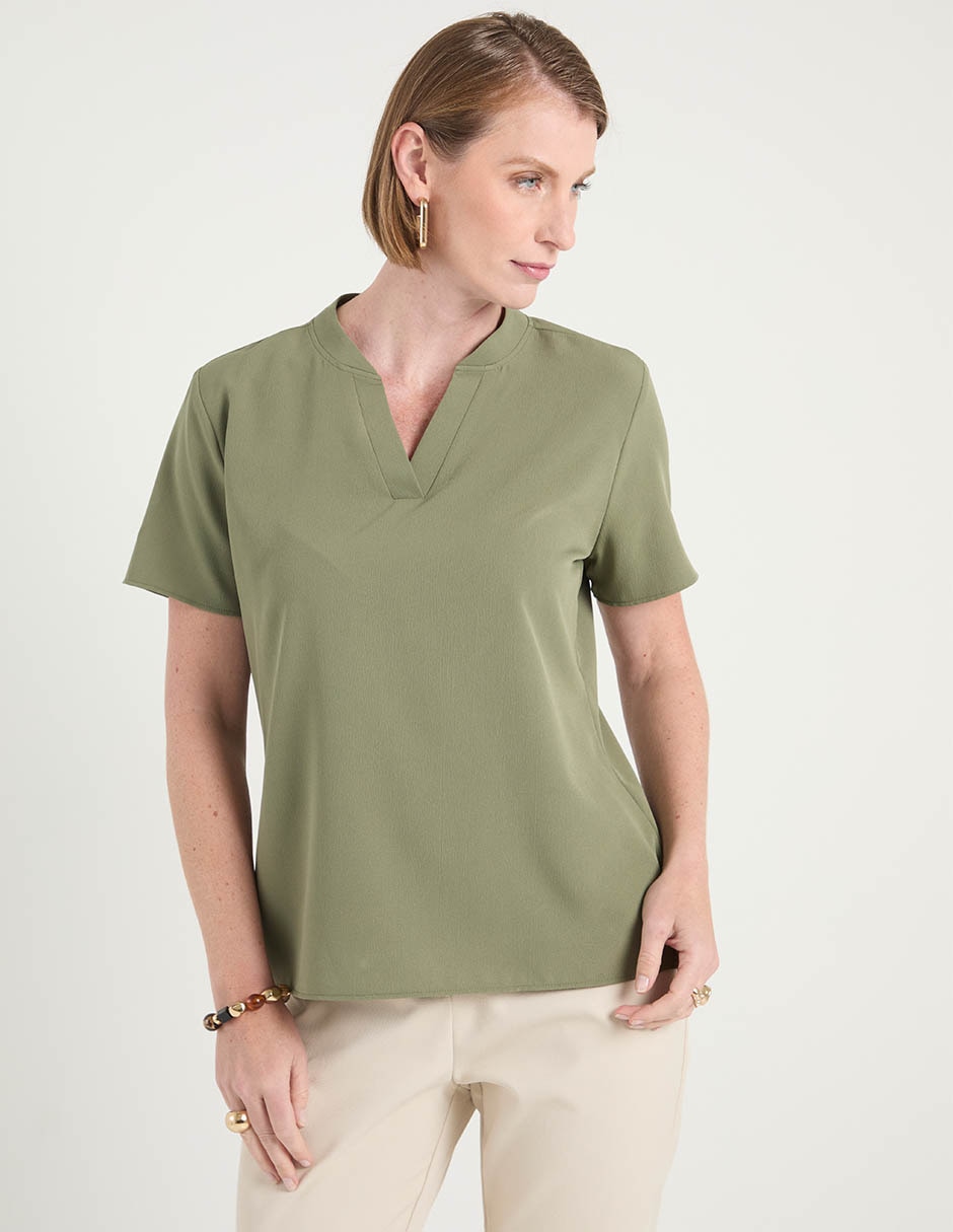 Blusa manga corta para mujer 1