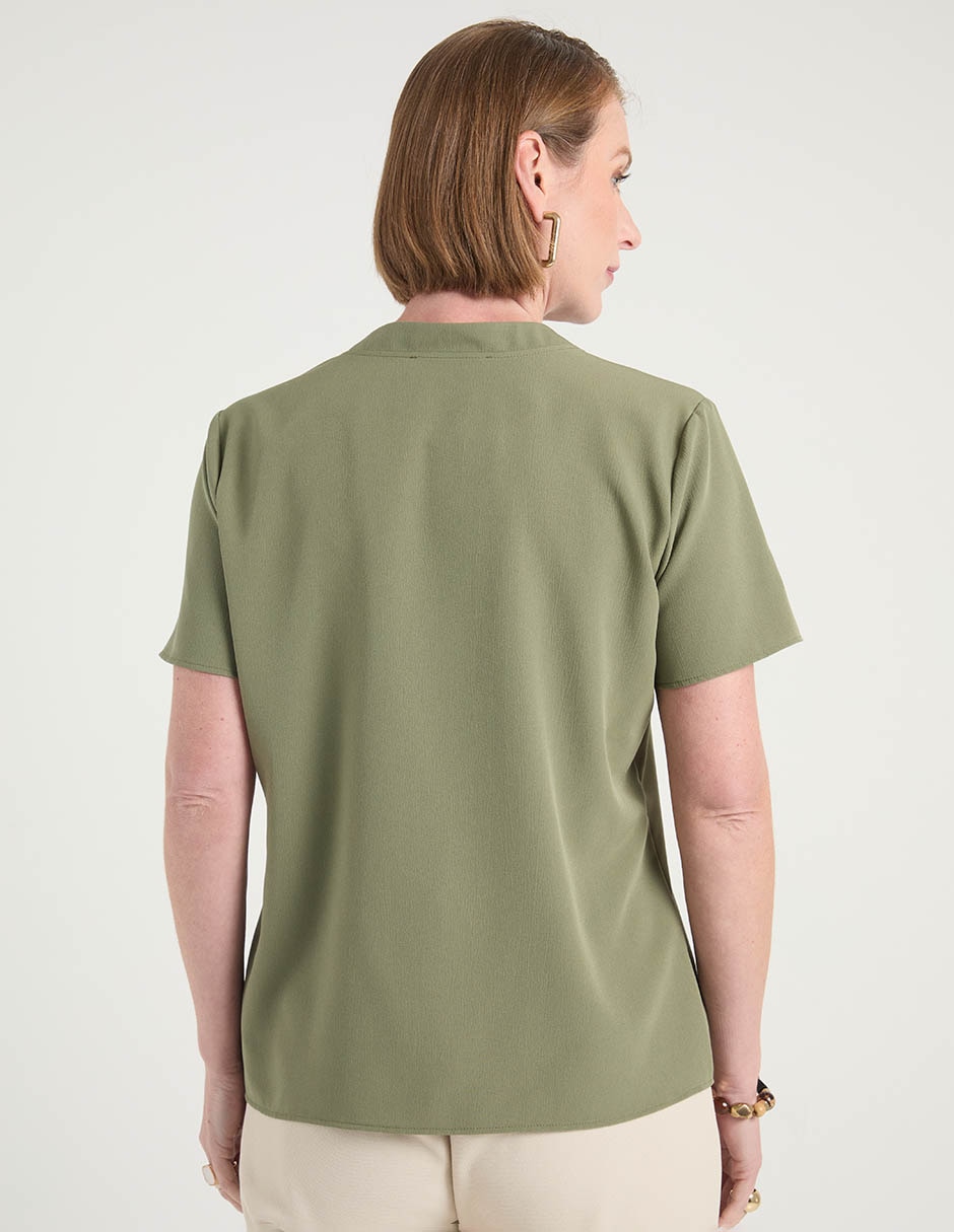 Blusa manga corta para mujer 11