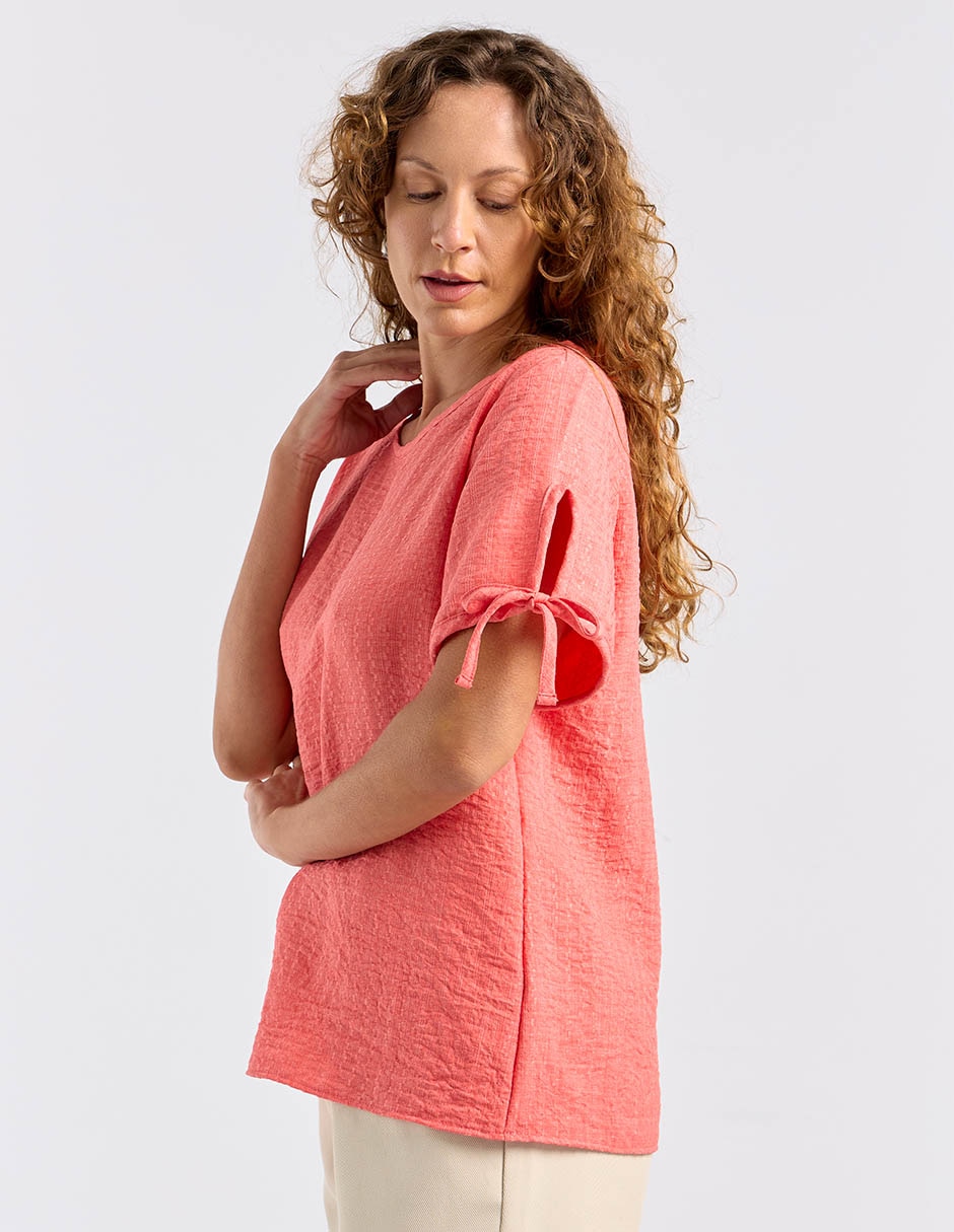 Blusa manga corta para mujer 6