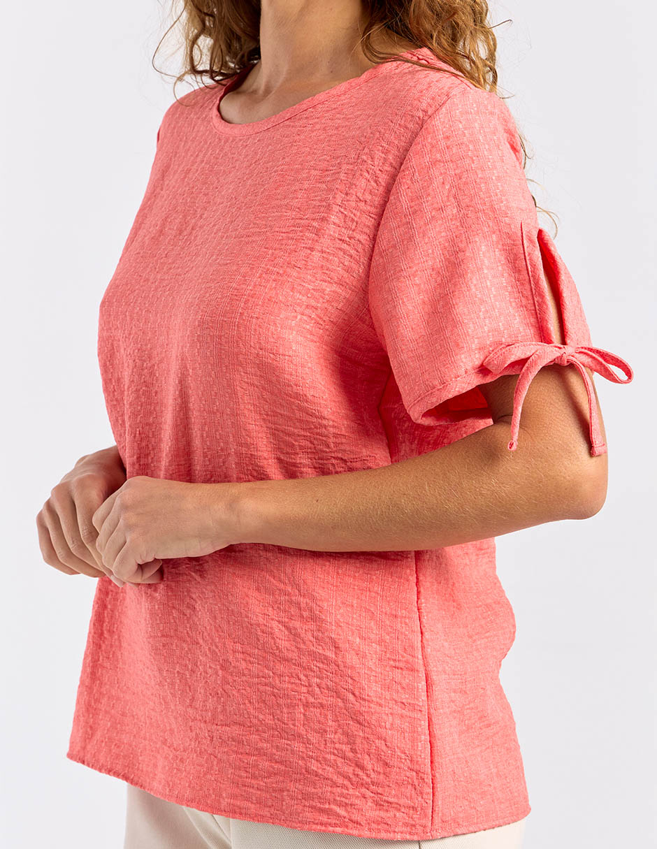 Blusa manga corta para mujer 7