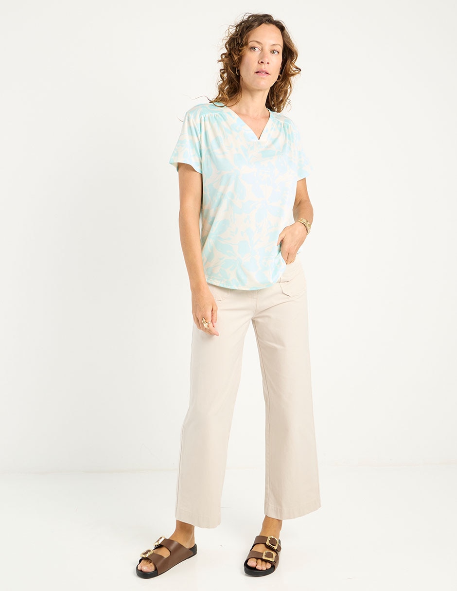 Blusa La Mode manga corta para mujer 8