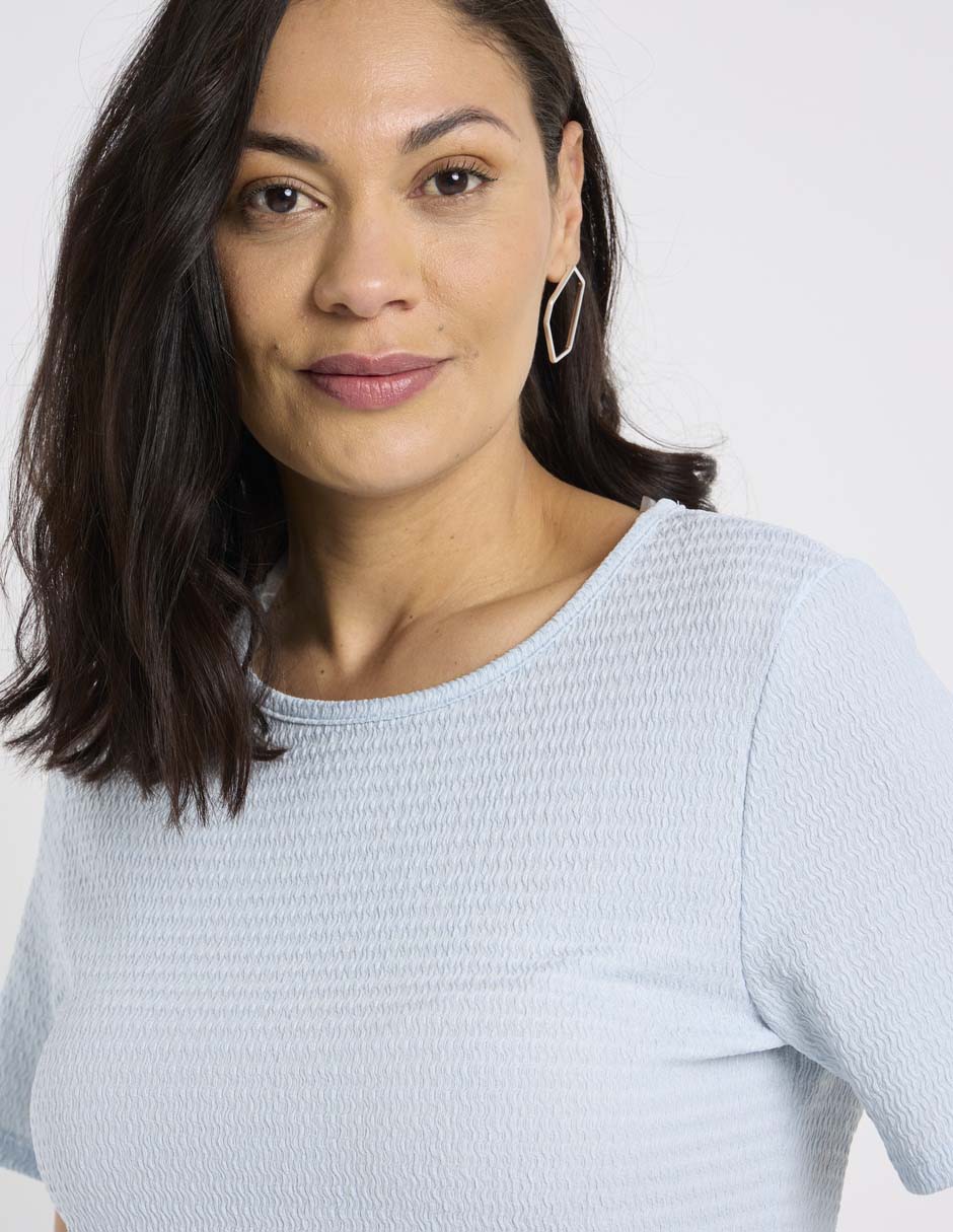 Blusa La Mode manga corta para mujer
