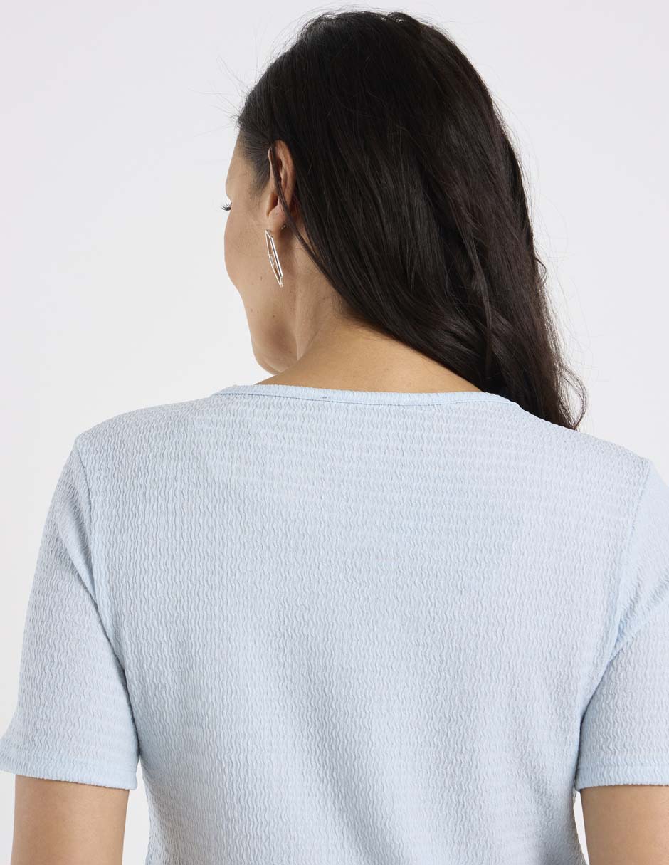 Blusa La Mode manga corta para mujer