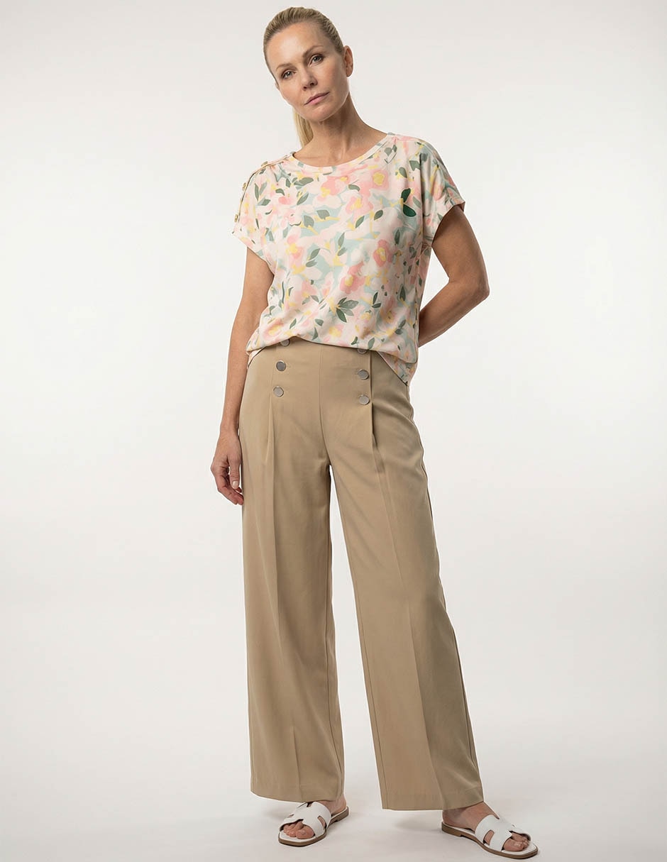 Blusa La Mode manga corta para mujer