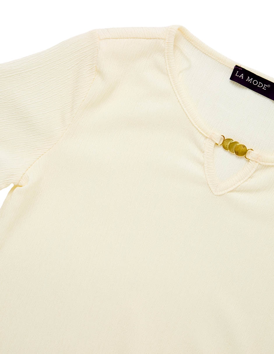 Blusa manga corta para mujer 10