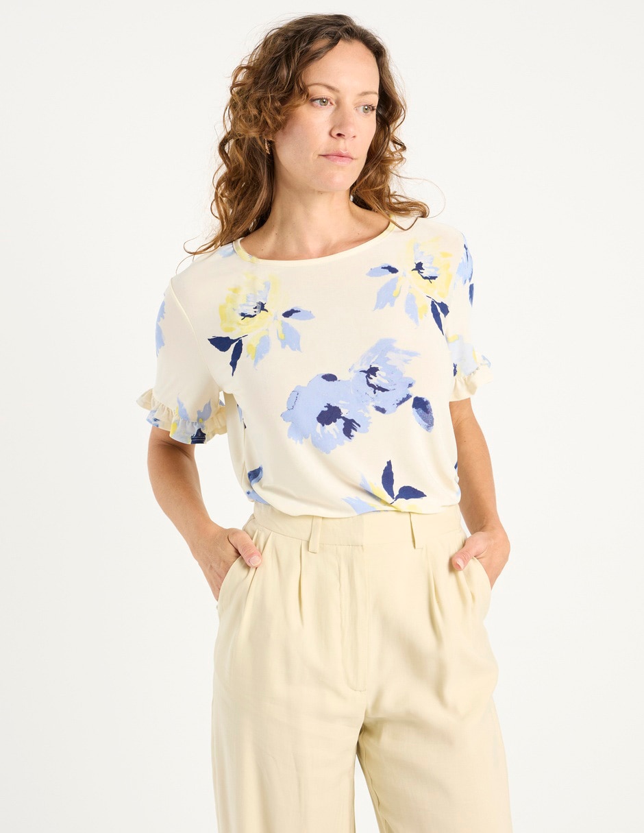 Blusa manga corta para mujer 1