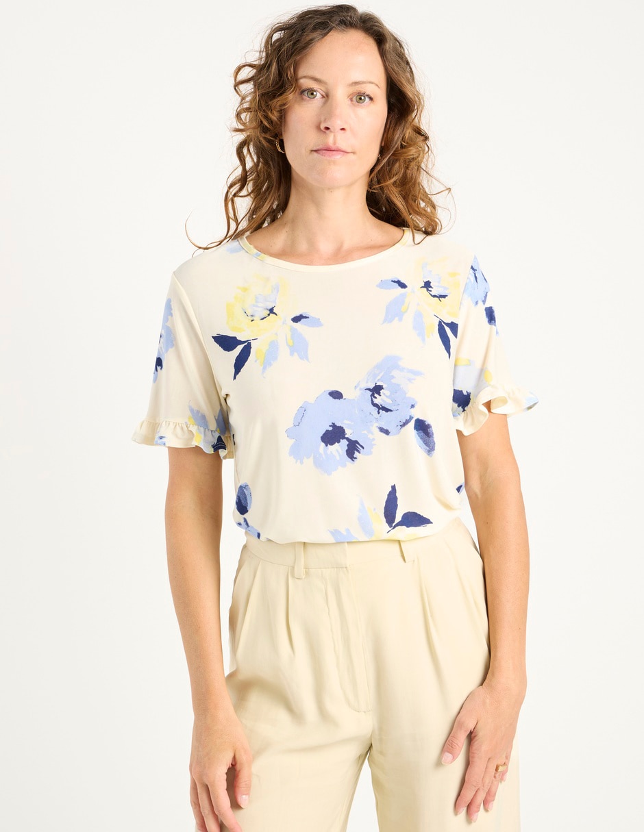 Blusa manga corta para mujer 8