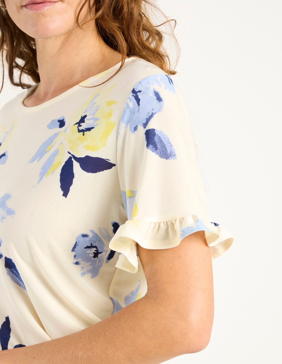 Blusa manga corta para mujer 11