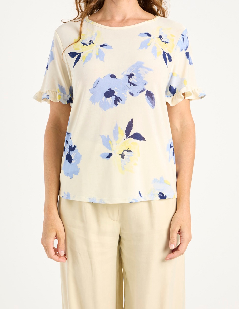 Blusa manga corta para mujer 13
