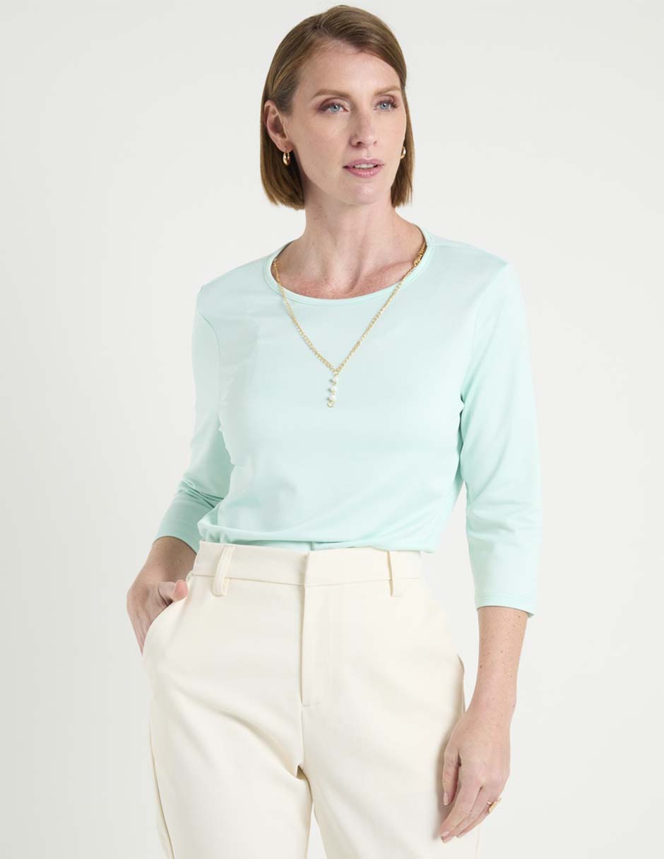Blusa manga 3/4 para mujer 1