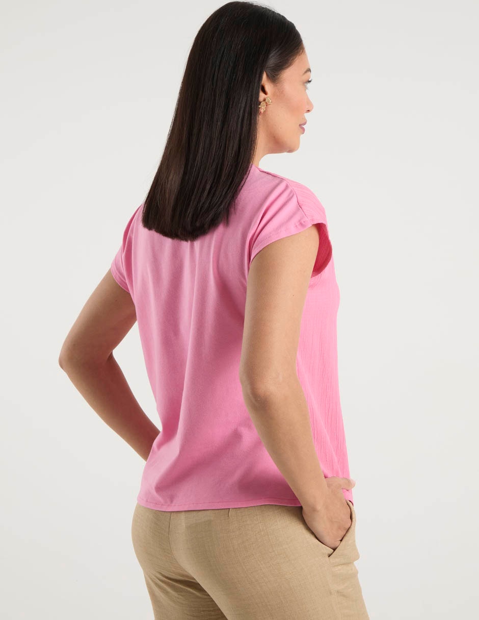 Blusa La Mode manga corta para mujer