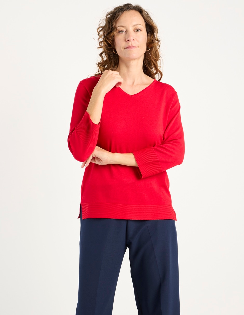 Blusa manga 3/4 para mujer 1