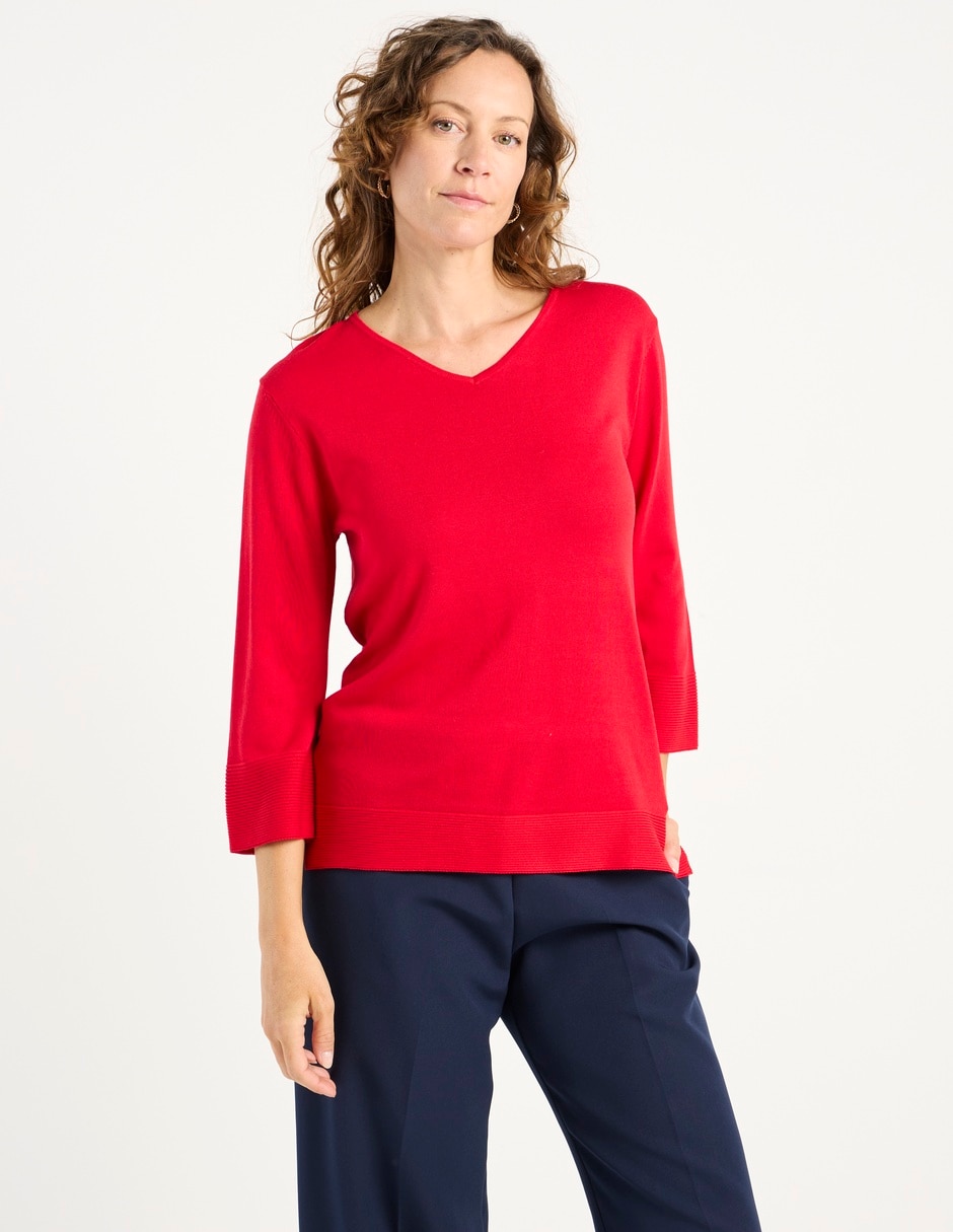Blusa manga 3/4 para mujer 7