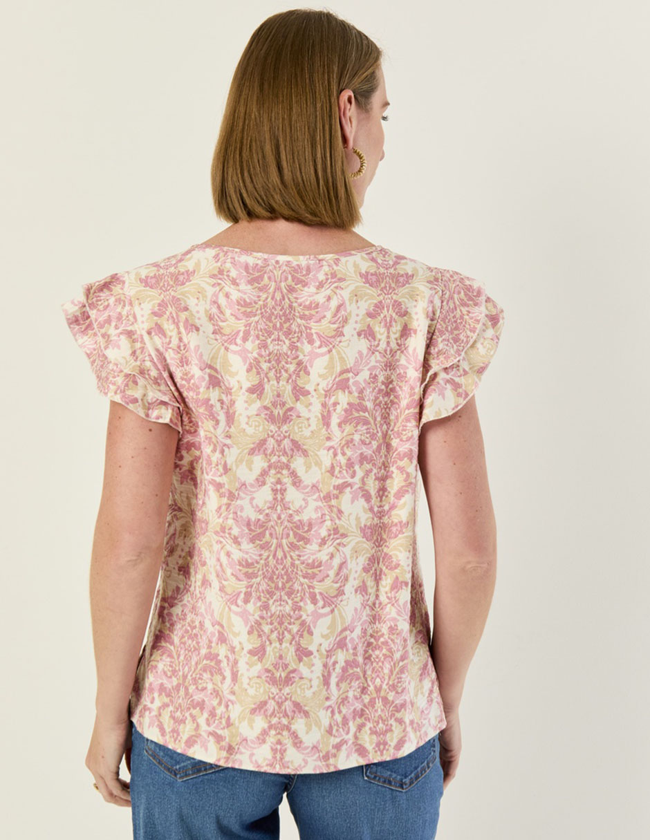 Blusa La Mode manga corta para mujer