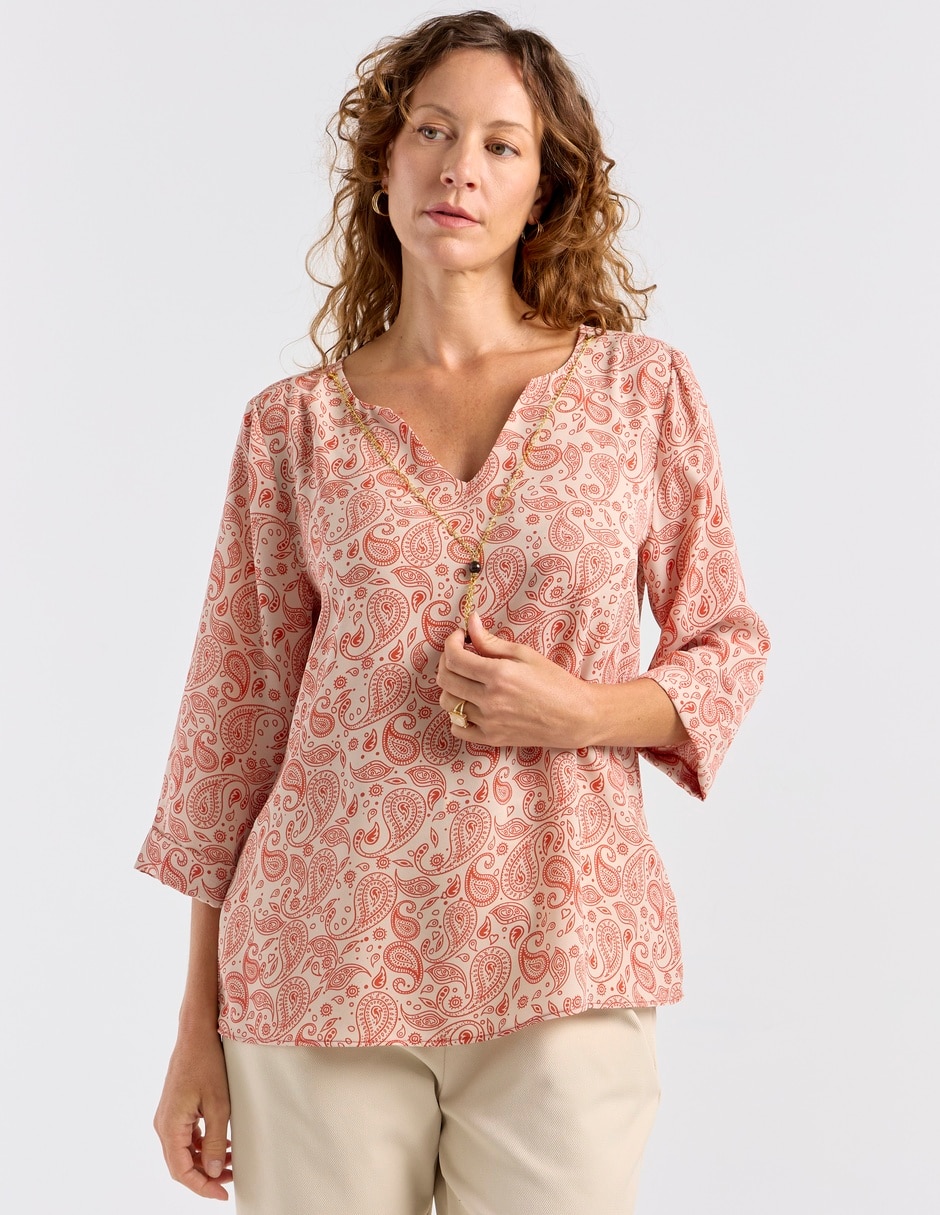 Blusa manga 3/4 para mujer 7