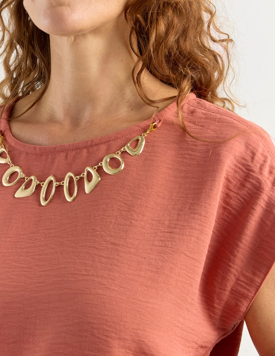 Blusa La Mode manga corta para mujer