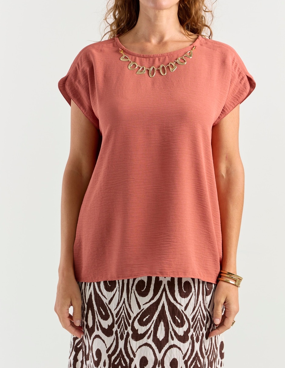Blusa La Mode manga corta para mujer