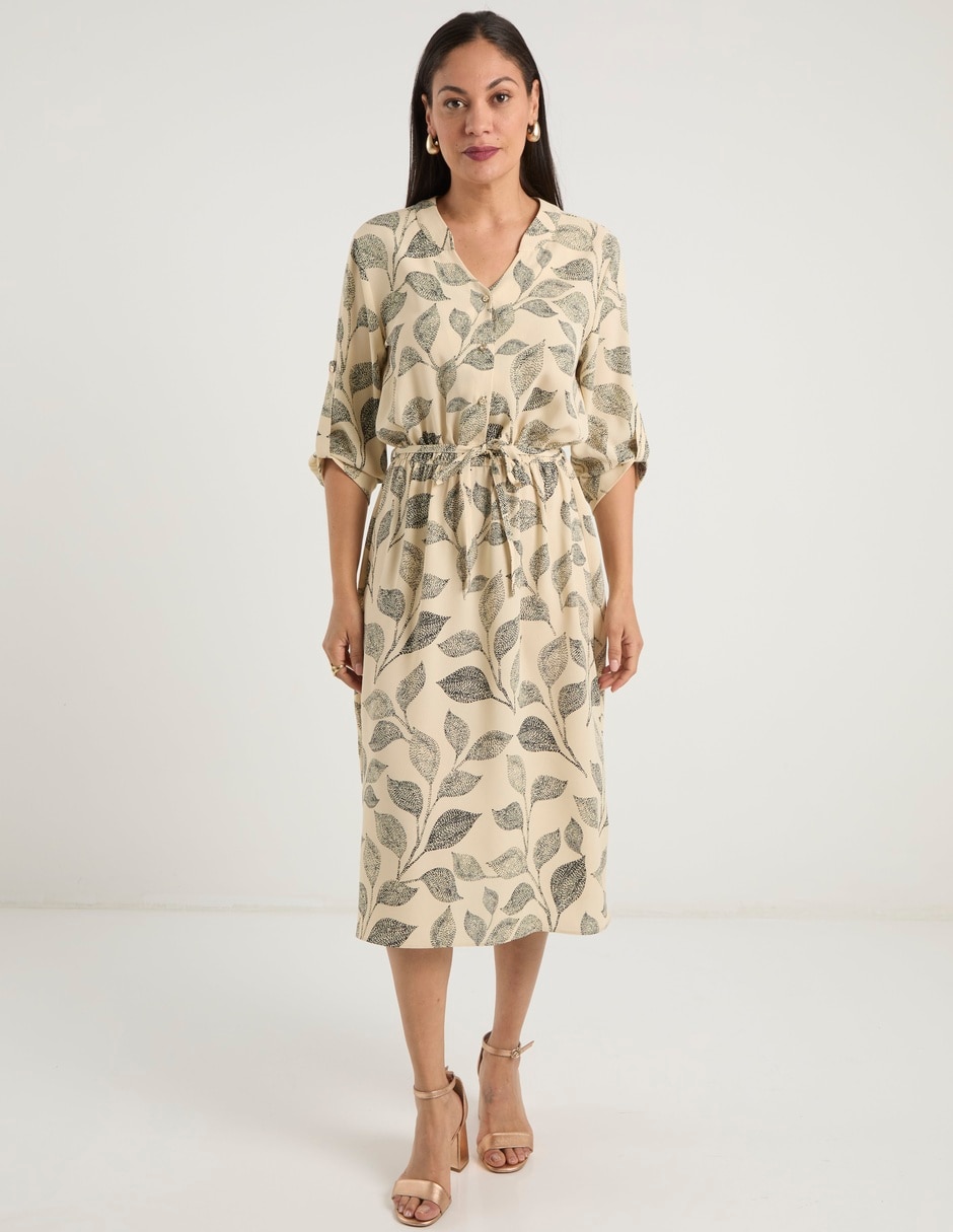 Vestido midi casual para mujer Vestido midi casual para mujer