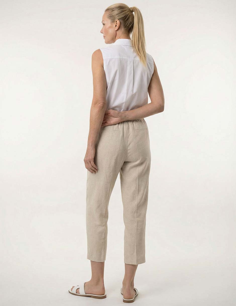 Pantalón capri recto para mujer 5