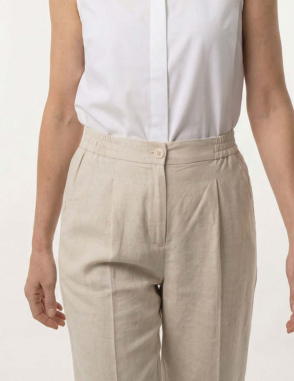 Pantalón capri recto para mujer 3