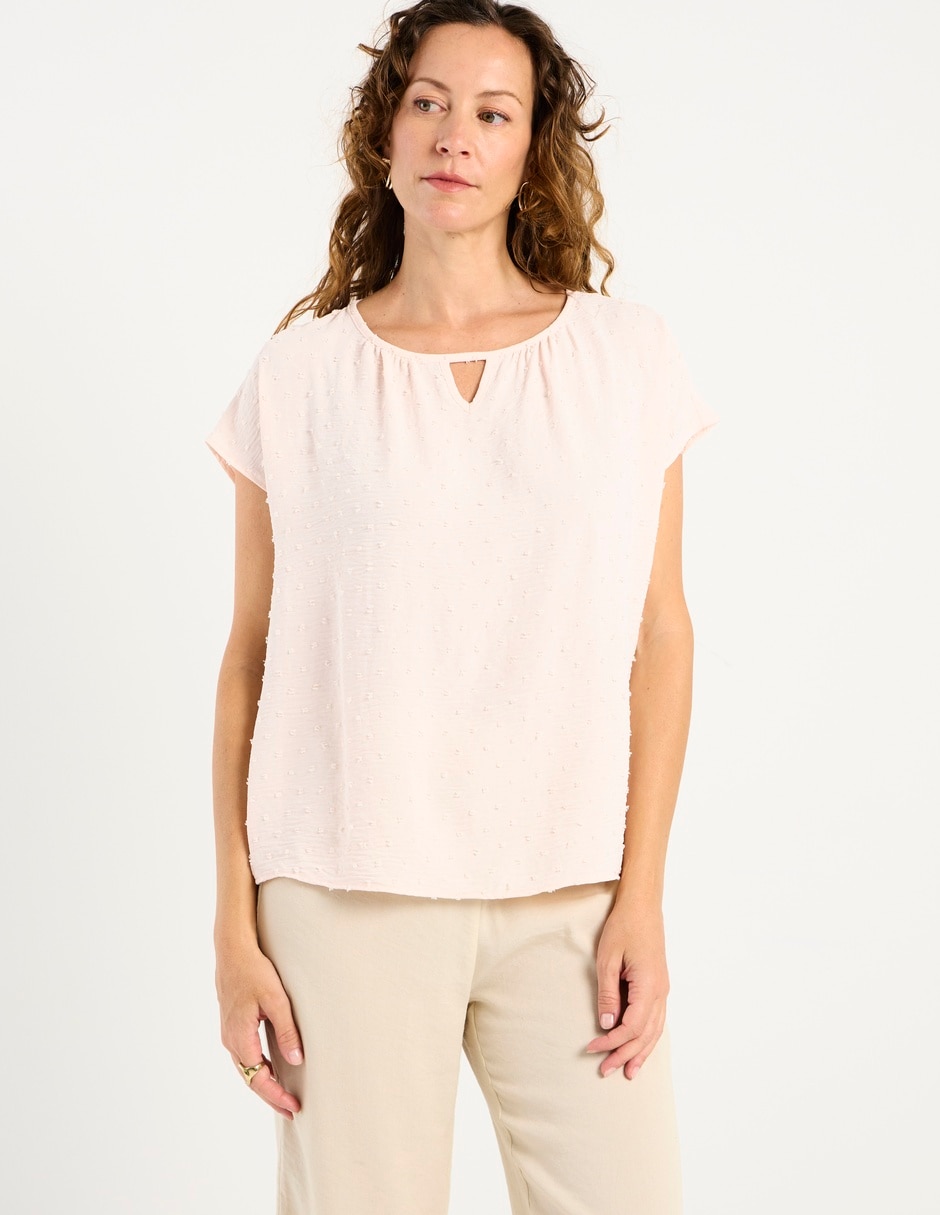 Blusa manga corta para mujer 7