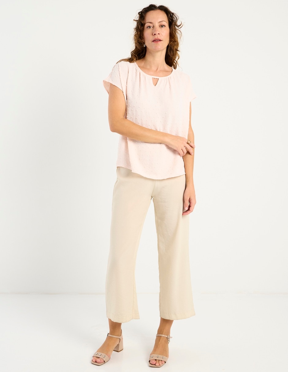Blusa manga corta para mujer 8