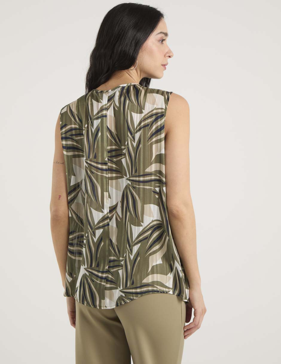 Blusa sin manga para mujer 6