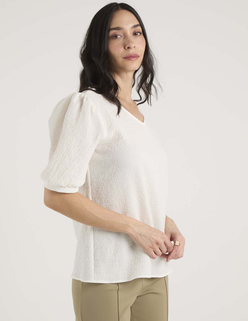 Blusa manga al codo para mujer 5