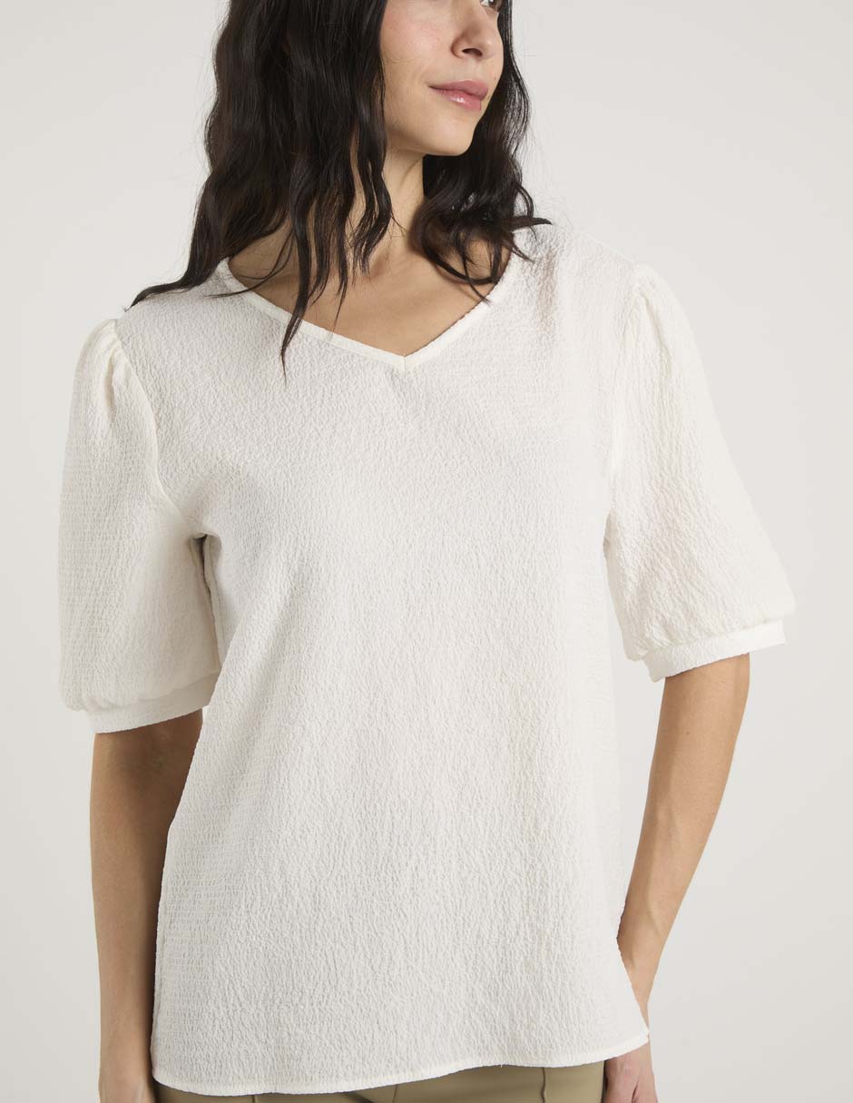 Blusa manga al codo para mujer 2