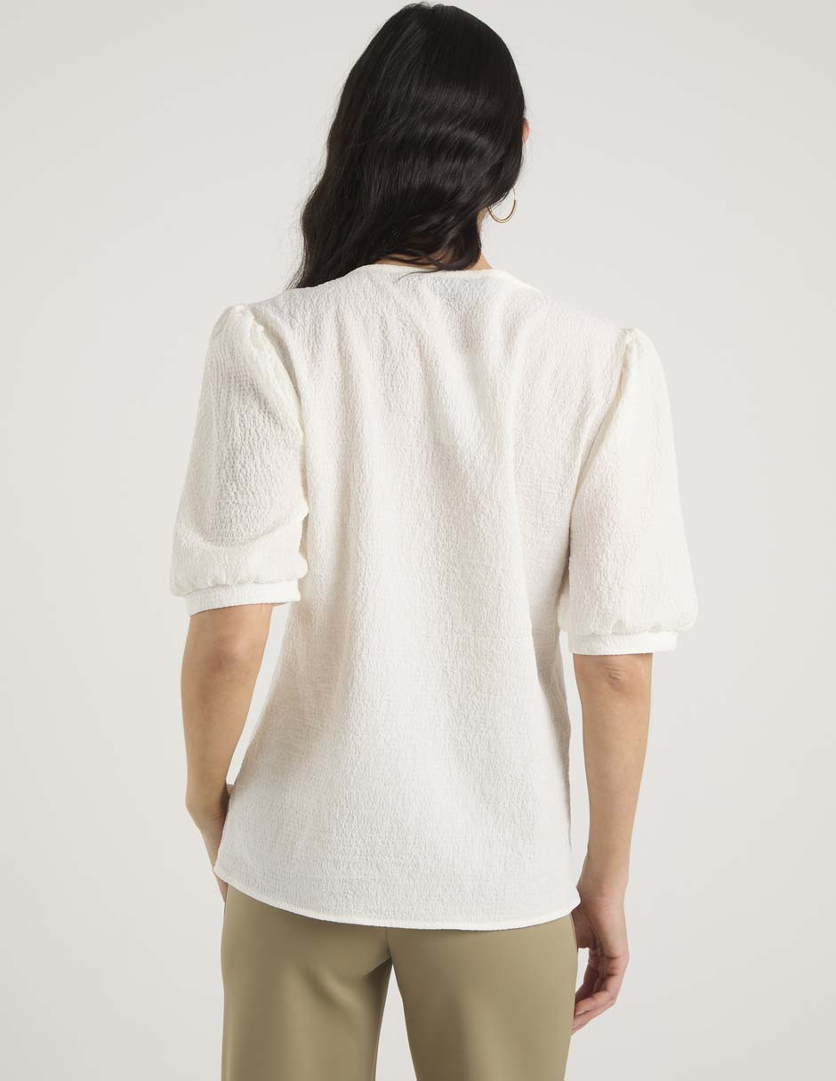 Blusa manga al codo para mujer 6