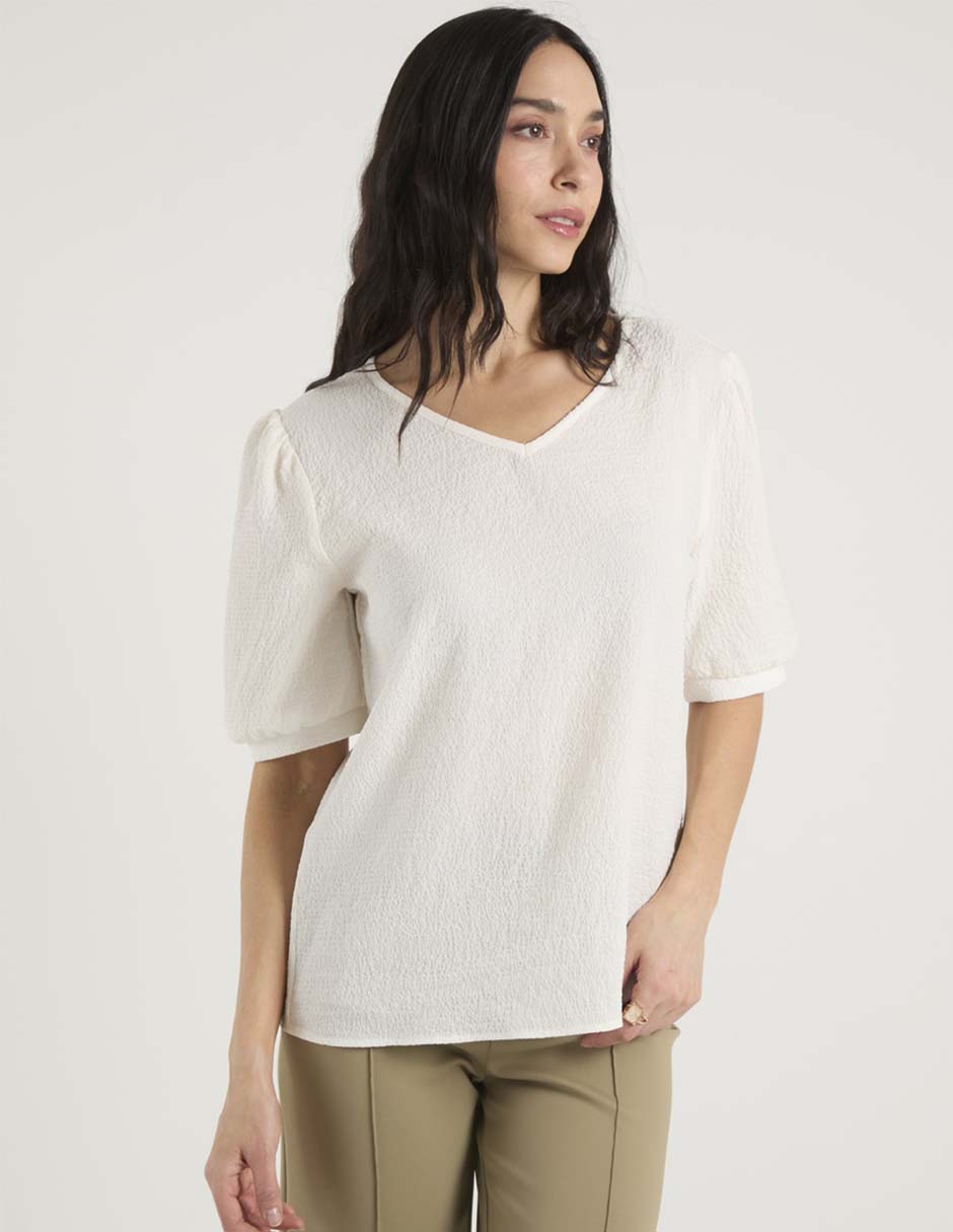 Blusa manga al codo para mujer Blusa manga al codo para mujer