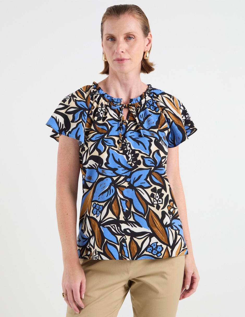 Blusa manga corta para mujer 1